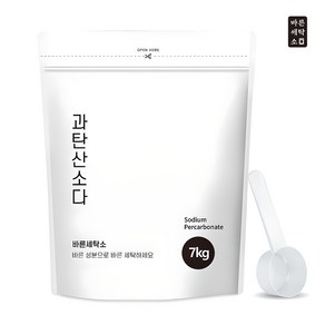 바른세탁소 과탄산소다 파우치 7kg 초대용량 산소계표백제 1등급원료 사용, 1개