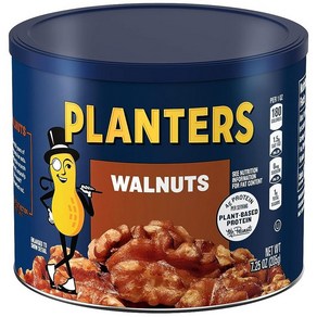 PLANTERS 로스티드 피칸 7.25 oz 재밀봉 용기, 205g, 호두, 1개