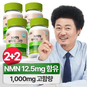 NMN 엔엠엔 식물성 파이토 그린 1000mg 식약청 HACCP 알레, 4개, 30회분