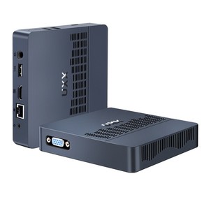 미니 PC 지원 M.2 SSD 2TB 확장 프로세서 N3350 4K HD 및 VGA 듀얼 디스플레이 BT 2.4/5G WiFi USB3.0 LAN VESA 마운트/가정/비즈니스, WIN10 Po, 블루, 6GB