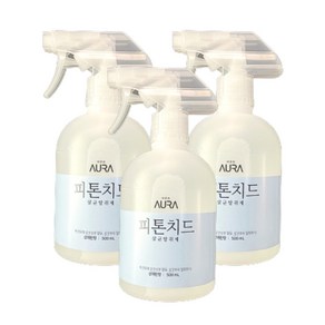 아우라 피톤치드 살균탈취제 500ml 상쾌한향, 3개