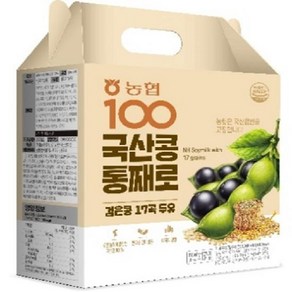 농협 100 국산콩 통째로 검은콩 17곡 두유, 16개, 190ml