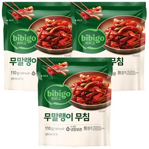 (냉장)[비비고]무말랭이무침110gx3, 110g, 3개