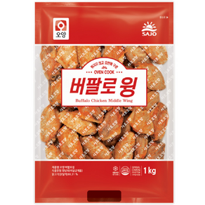 사조오양 버팔로윙 수입산 1kg, 2개