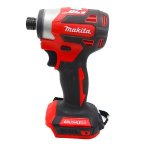 Makita 브러시리스 모터 드라이버 무선 전기 임팩트 드릴 18V 배터리용 토프 전동 공구 DTD173 180Nm, [04] Red-No Battey., 1개