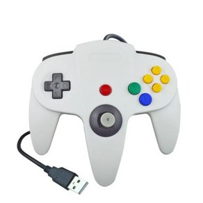 닌텐도 스위치 N64 유선 게임 컨트롤러 USB 게임패드 NGC 조이스틱 게임큐브 컨트롤러 WIIU WII 진동 게임패드, 1개, 3) WHITE