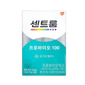 센트룸 유산균 프로바이오 100억 유산균 60캡슐 (프리바이오틱스), 60정, 1개