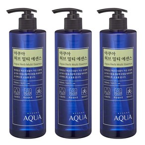 히솝 아쿠아 허브 멀티 헤어 에센스, 3개, 500ml