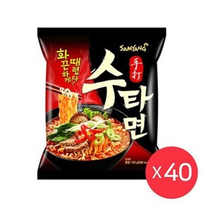 삼양 수타면 120g 40봉 1박스 봉지라면