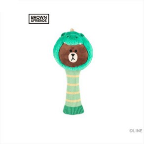 [라인프렌즈] 다이노브라운 우드커버 V2, 다이노 브라운, 1개