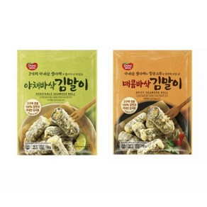 동원 야채바삭 김말이 700g+매콤바삭 김말이 700g 무료배송/냉동 분식 떡볶이 안주 야식 간식, 700g, 2개