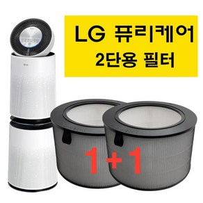 LG공기청정기 [1+1] LG 공기청정기 필터(2단형) 국내제작 AS353NSDA, 2개