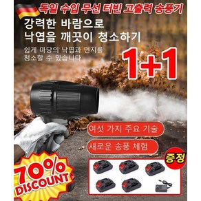 1+1 독일 무선 터빈 고출력 송풍기 초강력 에어건 셋트+배터리5개, 2세트