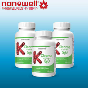 나노웰플러스 나노웰 숀리 케이클렌즈 옵티마 60베지캡슐X3병 (3개월분) Nanowell K Cleanse Optima, 60정, 3개