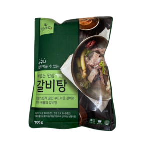 [누구나 쉽게 먹을 수 있는] 진실된 손맛 뼈없는 인삼 갈비탕, 700g, 4개