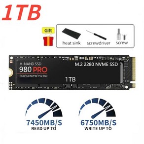 100 NVMe PCIe Gen 4 0x4 M 2 2280 내장 솔리드 스테이트 드라이브 PS5 노트북 데스크탑 게임용 PC용 980PRO SSD 8TB 4TB 2TB 1TB, 980PRO-1TB, 1개