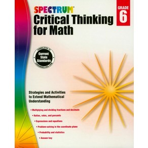 Spectum Citical Thinking fo Math Gade 6: