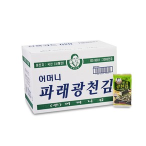 [광천어머니김 본사 발송] 파래16단 도시락김(4gx 16개입), 4g, 1박스