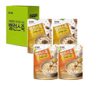 샘표 밸런스 발아현미 소고기죽 420g x 2p + 통녹두 전복 삼계죽 420g x 2p 세트, 5세트, 5세트