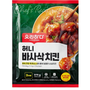 요리하다 허니 바사삭치킨 (375G), 2개, 375g