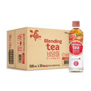 광동제약 비앙떼 제로 허니자몽블랙티, 500ml, 40개