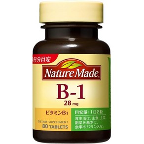 네이처메이드 B1 28mg 타블렛, 1개, 80정