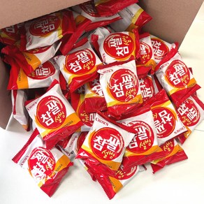 [놀러과자] 크라운 참쌀설병 대용량 쌀과자(개별포장), 80개, 9g
