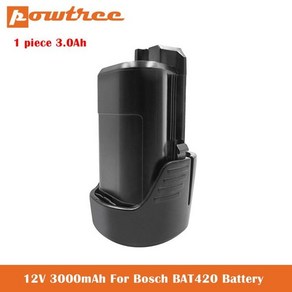 보쉬배터리 bat420 bosch bat411 bat412 bat413 bat414 10.8볼트 최대 배터리 무선 전동 공구용 12v 6.0ah 리튬 이온 교체 배터리 호환