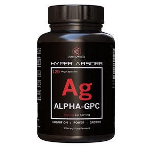 Alpha GPC 콜린 보충제 하이퍼 흡수 캡슐 120개 - 알파 GPC 600mg 서빙 아세틸콜린 보충제 - 알파 GPC 300mg 집중력 알약 - 동적 뇌 고급 기억력 포뮬러 누트로픽 보충제, 120정, 1개