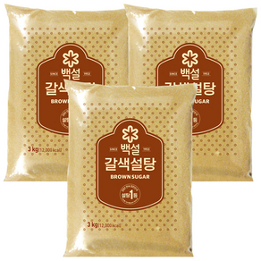 CJ 백설 황설탕 1kg, 3개