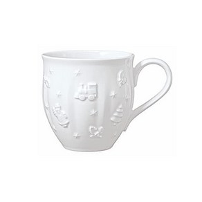 빌레로이앤보흐 - Toy's Delight 로얄 Classic 머그 with Handle Lage Relief Patten 프리미엄 자기 0.5 L 화이트 20S1035, 1개