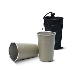 스텐 올뉴 다용도컵 520ml 2P set(샌드), 단품, 2개