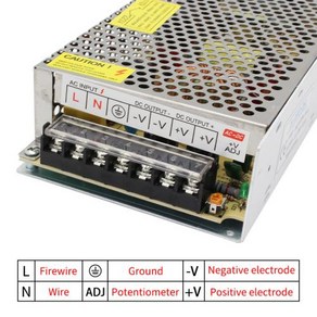 SMPS 변압기 스위칭 전원공급장치 LED 스트립 AC 어댑터 220V DC 12V 18V 24V 36V 48V 2A 3A 5A 10A 15A 20A 30A 60A, 12V 2A 24W, 1개