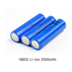 (포워드테크) 18650 배터리 2000mAh 보호회로 3.7v 리튬이온 충전지 배터리 KC인증 고출력 1개