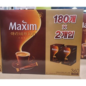 맥심 아라비카 100 커피믹스, 11.8g, 180개입, 2개