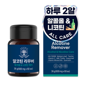 알코틴 리무버 알코올 & 니코틴 케어, 1개, 36ml