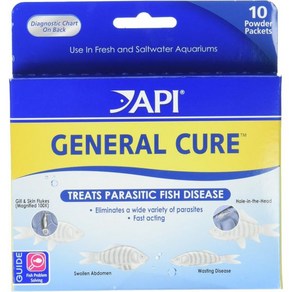 API GENERAL CURE Feshwate and Saltwate Fish Powde Medic API GENERAL CURE 민물 및 바닷물 생선 가루 약품 10개 상, 1개, 1개, 0.15kg, 725.75g