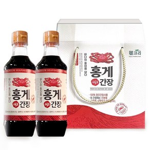 명절 선물세트 웰크리 홍게간장 2p 페트병, 2개, 500ml