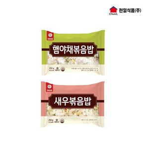 천일식품 새우볶음밥 250g x 5봉 + 햄야채볶음밥 250g x 5봉, 없음, 1개