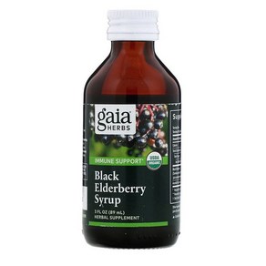 Gaia Hebs 가이아 허브 블랙 엘더베리 시럽 89ml Black Eldebey Syup, 액상, 1개