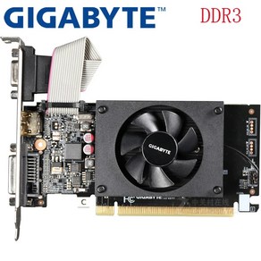 PC 컴퓨터 노트북 부품 GIGABYTE 그래픽 카드 GT710 nVIDIA 카드용 비디오 지포스 오리지널 GT 710 1G 중고 HDMI Dvi 1GB 64 비트 GDDR3 GD, GV-N710 2GB, 2.GV-N710 2GB