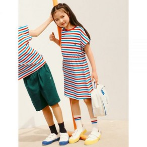 BEANPOLE KIDS NOROO 멀티 스트라이프 원피스 블루 BI4471G92P 400754