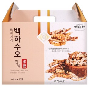 건강중심 국산 백하수오즙 백수오 진액, 60개, 100ml