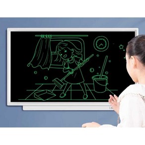 전자노트 스마트칠판 터치모니터 어린이용 필기판 드로잉 노트 패드 학교 노트 그림 강의실 스케치, 1개, 블루 21인치 + 예비 펜