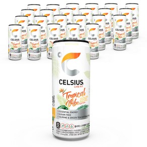 셀시어스 스파클링 트로피컬바이브 제로 에너지드링크, 24개, 325ml