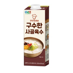 정식품 간단요리사 구수한 사골육수 950mlx12팩, 12개, 950ml