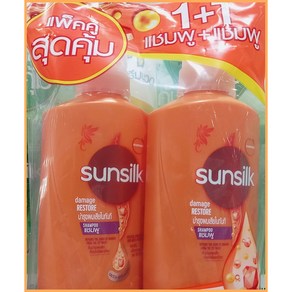 태국 썬실크(Sunsilk) 샴푸 오렌지색 Damage Restoe, 1개, 950ml