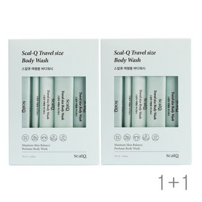 1+1 스칼큐 친환경 여행용 약산성 일회용 바디워시 스틱 10ml 20개입 2개, 200ml