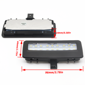 2X LED 화장대 거울 조명 자동차 액세서리 스타일링 자동 led 인테리어 BMW F10 F11 F07 F01, 01 6000K White_01 12V