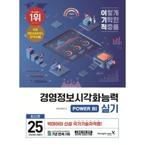 2025 이기적 경영정보시각화능력 POWER BI 실기:최신판 + 국가 신설 자격증, 영진닷컴